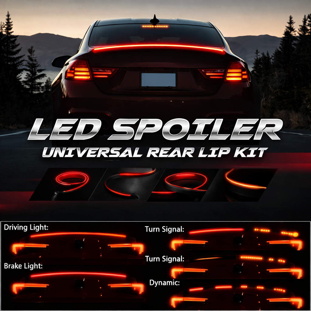 LED Spoiler - Universal Rear Lip Kit