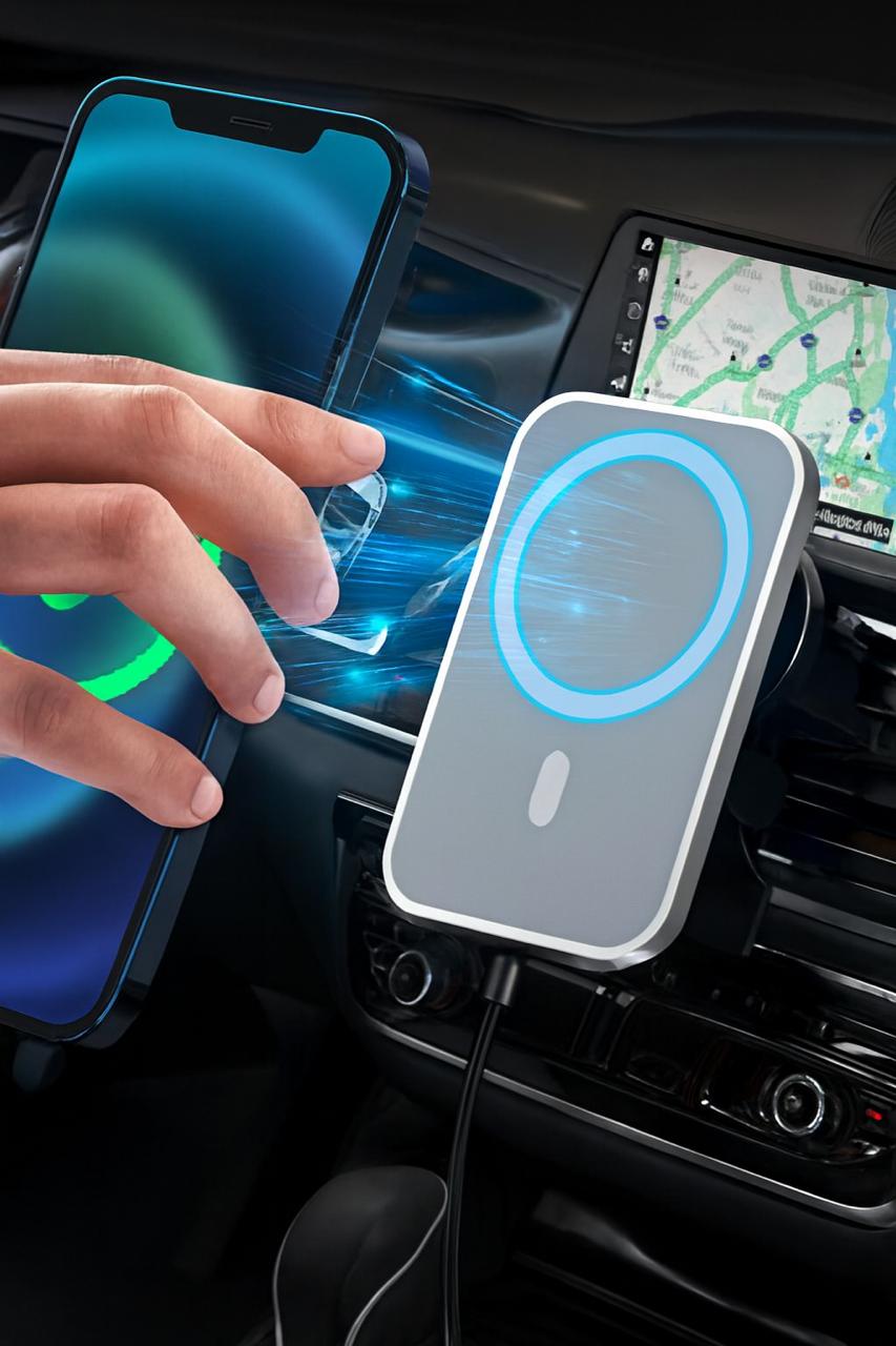 Magnetic Car Wireless Charger 15W Fast Charging Air Outlet