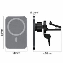 Magnetic Car Wireless Charger 15W Fast Charging Air Outlet